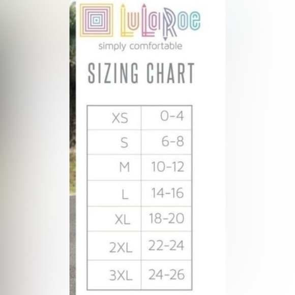 LuLaRoe Red and Yellow Triangles on Black Print Madison XS NWT - Picture 6 of 6